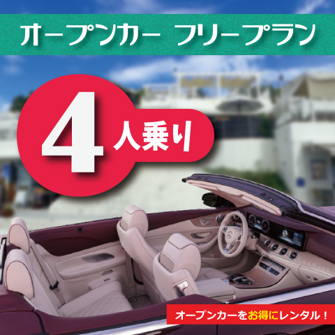 ４人乗り輸入車オープンカーフリープラン